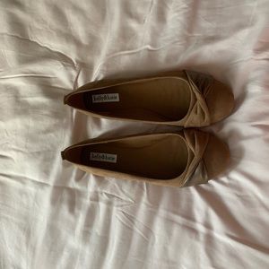 Taupe ballet flats